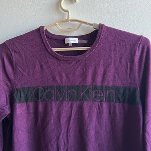 Purple Calvin Klein Sweater XL